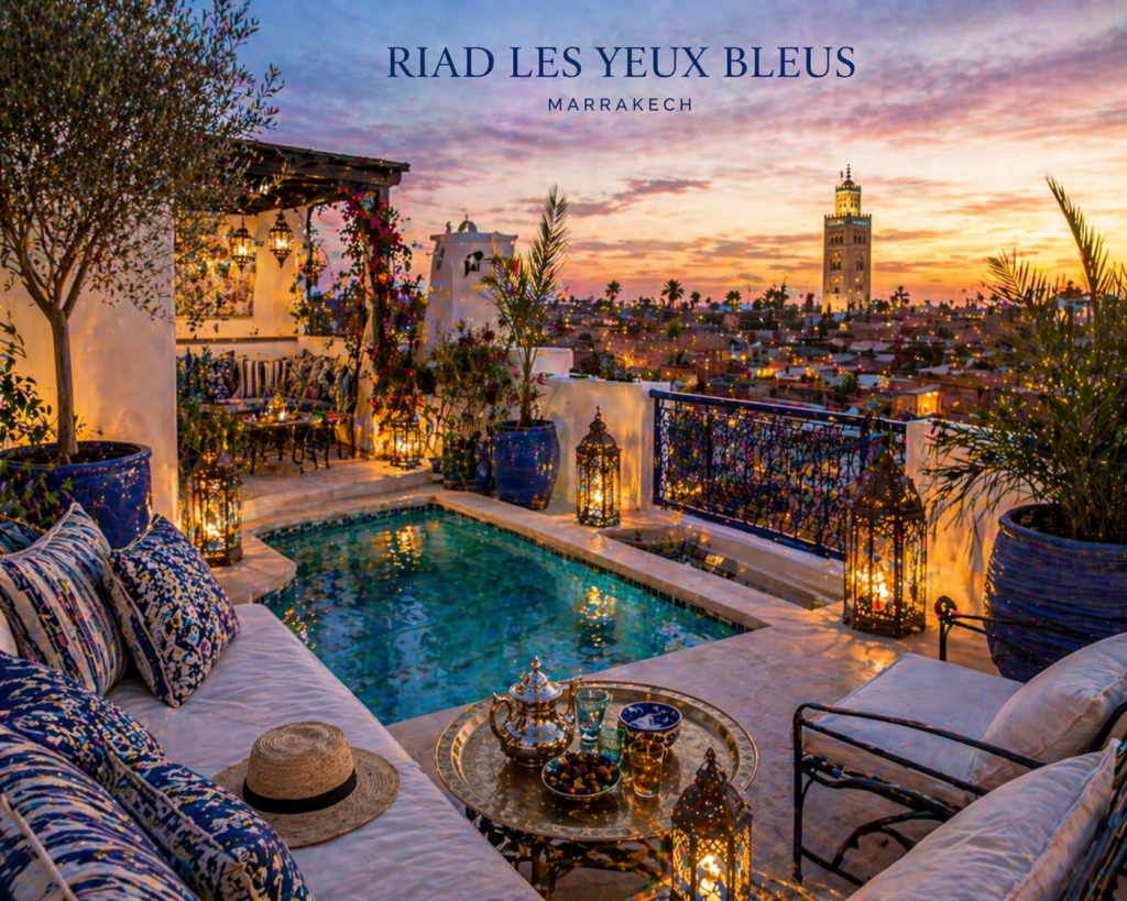 hidden riads in Marrakech with secret rooftops private rooftop garden peaceful view