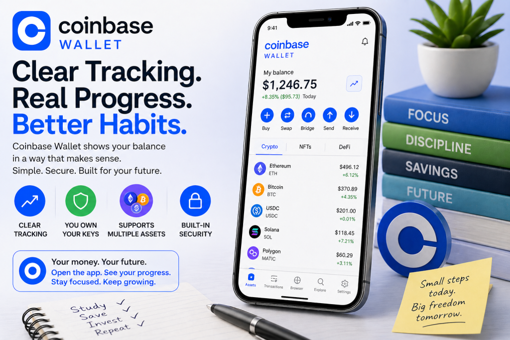 best crypto wallets for students with Coinbase Wallet clear balance tracking